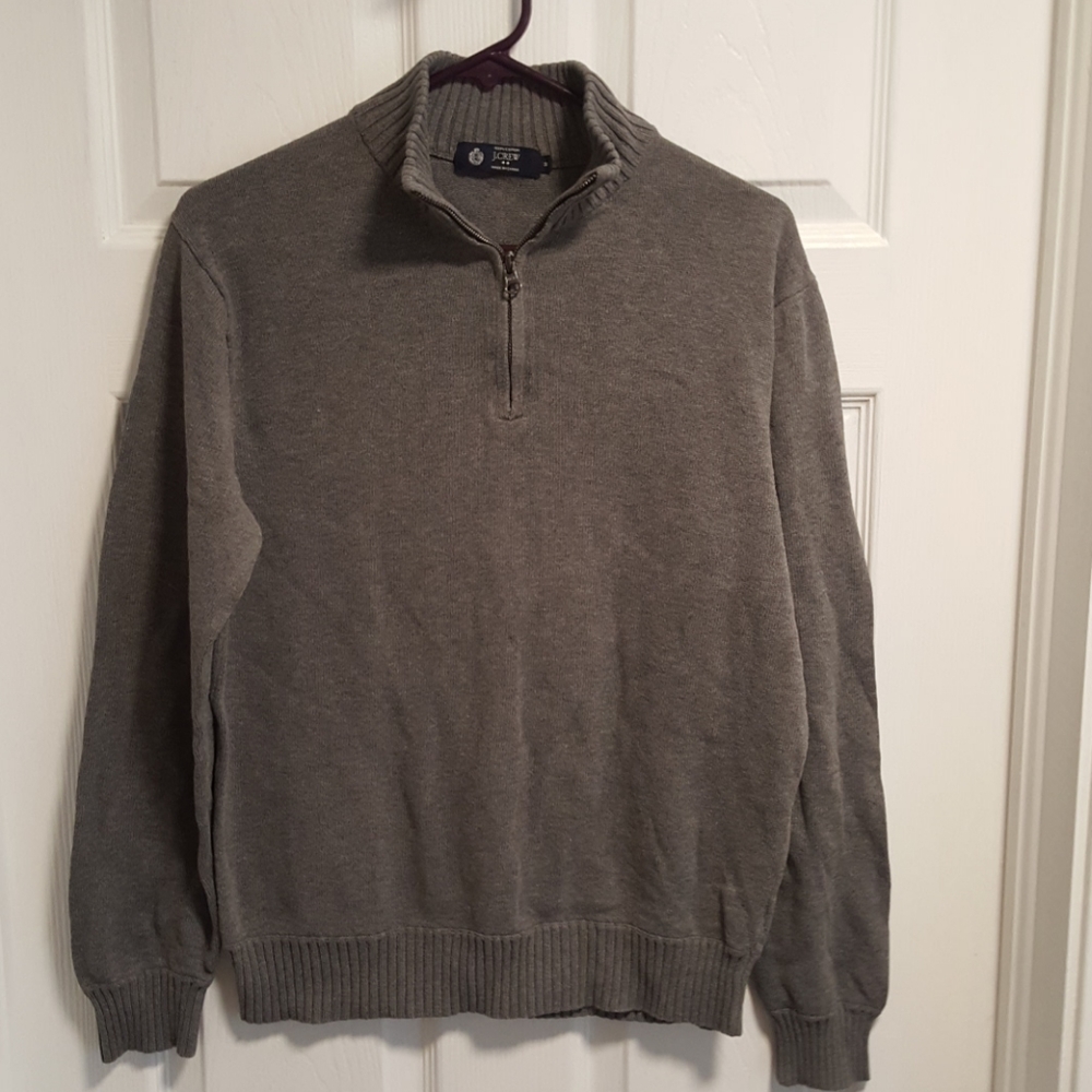 j. crew grey zip sweater (free bonus)